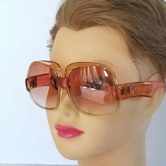 RARE AMAZING Vintage YVES SAINT LAURENT YSL PARIS 1970'S OVERSIZED    Sunglasses - Picture 12 of 16